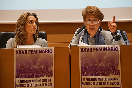 Vitoria Sendón eta Lourdes Pastor Kordobako Feminarioan, 2016