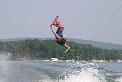 wakeboarding, Smith Mountain Lake, Virginie, USA