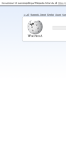 Webbplatsen wikipedia.se var inte så snygg i mobilen...