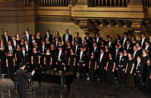 Yale Glee Club rezultante en Woolsey Hall