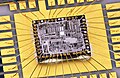 Fotografia pastilei de siliciu pentru circuitul 07R01 Amplificator IF/Demodulator fabricat de Motorola