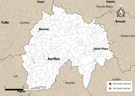 Carte des communes avec sites Seveso