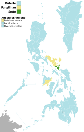 2022 Philippine vice presidential election by province.png