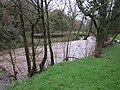 La Mignonne en crue juste en aval du moulin de Stang Meyet (limite communale entre Saint-Urbain et Irvillac).