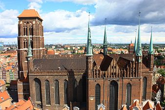 Iglesia de Santa María de Gdańsk, la tercera iglesia gótica en ladrillo del mundo por tamaño