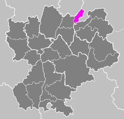 Location of Gex in Rhône-Alpes