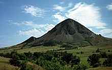 Bear Butte, in South Dakota, is a sacred site for over 30 Plains tribes. Bear Butte Scan 0001.jpg