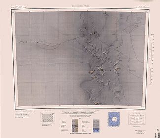 Karte der Outback-Nunatakker von 1968