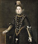 Katarina Mikaela av Spanien av Alonso Sánchez Coello 1585.