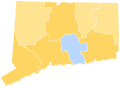 1844 United States Presidential Election in Connecticut by County
