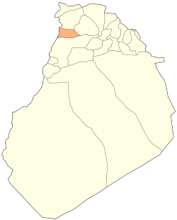 Localização da cidade dentro da província de El Bayadh