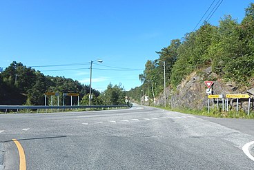 Alternate view of the road