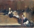 Cena de tribunal, Öl auf Leinwand, um 1900