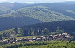 Blick vom Stüppelturm auf die Westernstadt in Fort Fun