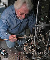 Michael McKubre working on deuterium gas-based cold fusion cell used by SRI International Gas-ColdFusionCell-SRI-Intl-McKubre.jpg