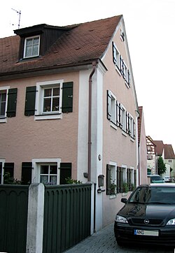 Ehemaliges Handwerkerhaus, Hauptstraße 20, in Merkendorf