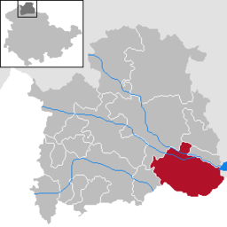 Läget för kommunen Heringen/Helme i Landkreis Nordhausen