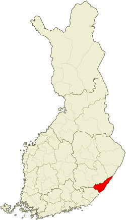 موقعیت ناحیه ایماترا Imatra sub-region