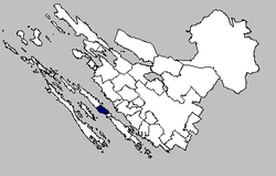 موقعیت شهرستان کالی در نقشه