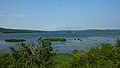 Lac Matapédia vu à partir du parc Pierre-Brochu de Sayabec