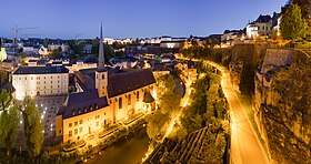 La vieille ville de Luxembourg et les casemates.