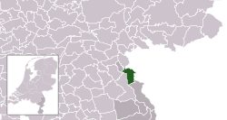 Ligging van Gennep-munisipaliteit in Limburg