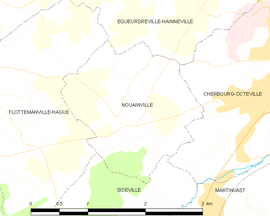 Mapa obce Nouainville