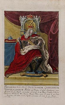 Frederick I of Sweden, in whose name the Instrument of Government was promulgated. Martin Engelbrecht Fredrik I.jpg