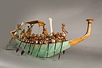Modello di imbarcazione dalla TT280 (Metropolitan Museum, scavi del 1920, cat. MET 20.3.5)