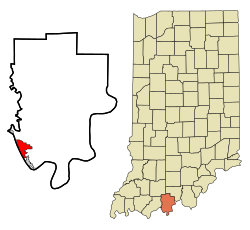 Location in the state of Indiana