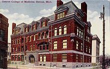 Detroit College of Medicine, c." 1911 PostcardDetroitMIDetroitCollegeOfMedicine1911 - Copy.jpg