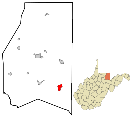 Location in Preston County and the state of West Virginia.