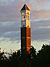 Purdue Bell Tower proksime de krepusko