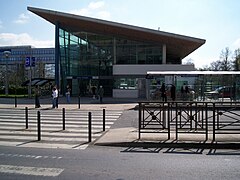 L'entrée de la gare.