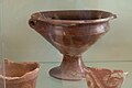 Red-painted goblet from Phylakopi, Phylakopi II culture, middle Bronze Age