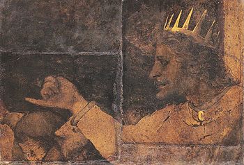 Rehoboam, a fragment of the Council Chamber murals