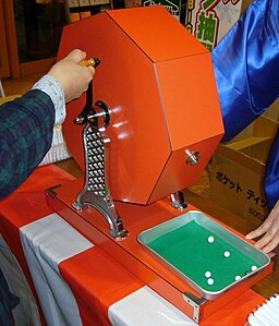 Revolving lottery machine,kaitenshiki-cyusenki,japan