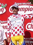 Richard Virenque i Maillot à pois under Tour de France 2003.