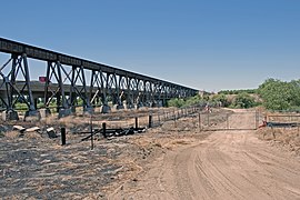 Future site of the San Joaquin River Viaduct in 2016