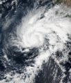 Satellite image of Hurricane Sandra
