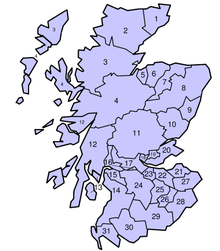 Scottish counties in 1975 ScotlandCountiesNumbered.png