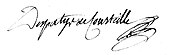 signature de Pierre-Étienne Despatys de Courteille