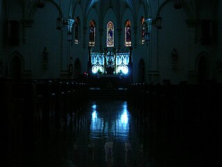 St. Mary's at night. (pre-2015 restoration)