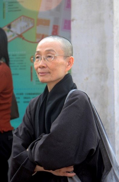 File:Taiwanese Buddhist Nun Black Robes.jpeg