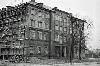 Строительство женского общежития Тартуского университета, 1953 год