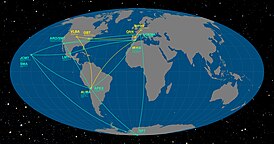 The Event Horizon Telescope and Global mm-VLBI Array on the Earth.jpg