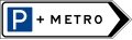 Kavşak içi yön levhası (Metro) (B-5c)