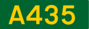 A435 road shield