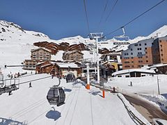 Skilifter gennem Val Thorens by