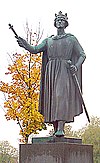 Statue af kong Valdemar i Ringsted